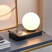 Lindby Junis pöytävalaisin, musta, lataustoiminto