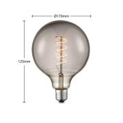 Lucande LED-lamppu E27 G125 4 W savu 1800 K himmennettävä
