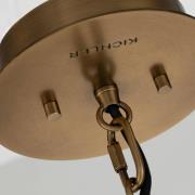 Linara-riippuvalaisin musta/messinki, 1-lamppuinen