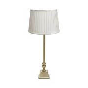 PR Home pöytävalaisin Linné Sofia Plissé 51 cm valkoinen/kultainen pel...