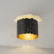 Lindby Aralena kattovalaisin, musta/kulta, metalli, Ø 26 cm