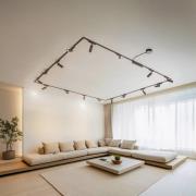 Kiskojärjestelmä 48V Lumaro Spotti 16-flg. musta Ø4cm himmennettävä