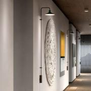 Bover LED-seinävalaisin Platet A/06, musta/oliivinharmaa, 154 cm