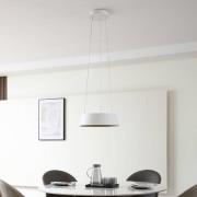 Lucande LED-riippuvalaisin Belsar, valkoinen, alumiini, CCT