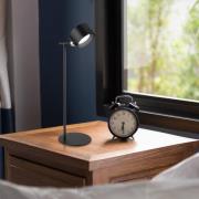 LED-akku-pöytälamppu Jorje CCT 4 in 1 musta
