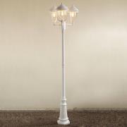 Romanttinen kolmilamppuinen kynttelikkö PARMA valk