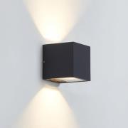 Lucande LED-ulkoseinävalaisin Merjem, 12 cm, ylös/alas, IP54