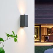 Lucande seinävalaisin Lavina, 17 cm, antrasiitti, GU10, 2-valo.