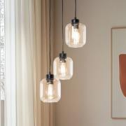 Riippuvalaisin Sombra, keltainen, 3-lamppuinen, pyöreä