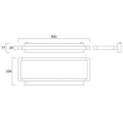 Sylvania LED-seinävalaisin Areum, 60 x 24 cm, valkoinen, 840