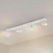 Lindby kattokohdevalo Joffrey, 80 cm, valkoinen, 4-lamppuinen, GU10