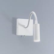 Seinävalaisin Ojos, valkoinen, lukuvalaisin, säädettävä, 33 cm, G9