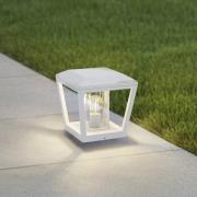 Lucande Dunia Pollarivalaisin, valkoinen, metalli, 24cm, E27, IP54