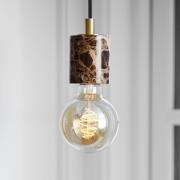 Riippuvalaisin Siv marmorilieriöllä, ruskea