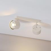 Kattospotti Chloe säädettävä 2-lamppuinen, beige