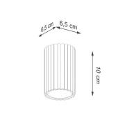 Carbon kattovalaisin, kullanvärinen, korkeus 10 cm, alumiinia