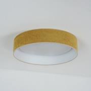 LED-kattovalaisin Plafond, sinapinkeltainen, kangas, Ø 45 cm, 3-portai...