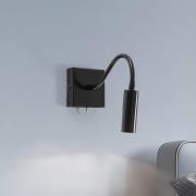 Seinävalaisin Ojos, musta, lukuvalaisin, säädettävä, 33 cm, G9