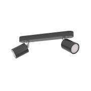 EGLO connect Smart Spot Adfira-Z, musta, 2-lamppuinen, teräs
