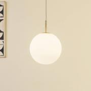 Lucande LED-riippuvalaisin Joran, 1-lamppuinen, valkoinen, lasi