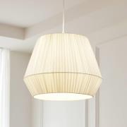 Lindby Riippuvalaisin Vitore, Ø 40 cm, tekstiili, valkoinen