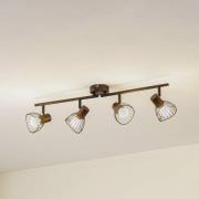 Lindby kattovalaisin Piena, musta, 4-valo, metalli, 70cm