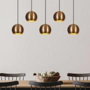 Riippuvalaisin Sivani MR-1000, antiikkikulta, rauta, 5-lamppuinen