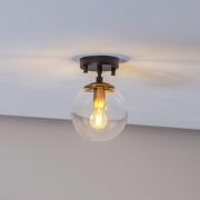 Kattovalaisin Atmaca 10205 antiikkikulta/musta lasi kirkas Ø 15 cm