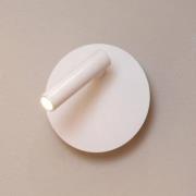 LED ladattava seinävalaisin Jolijn, valkoinen, Ø 10,2 cm, magneetti