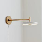 UMAGE LED-seinävalaisin Asteria Short, vaaleanharmaa, 25 cm pistotulpp...