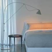 midgard LED-lattiavalaisin AYNO L, harmaa/harmaa, 4 000 K, 166 cm