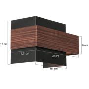 LED-seinävalaisin Muro 3368, puunvärinen, ylös/alas, G9, 2700 K