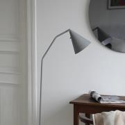 Markslöjd LED-lattiavalaisin Funil, harmaa, metalli, himmennettävä