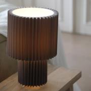 Markslöjd pöytävalaisin Catis, harmaa, korkeus 32 cm, tekstiili, E27