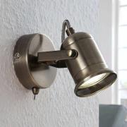 Lindby seinävalaisin Anze, 10 m, antiikkimessinki, kytkin