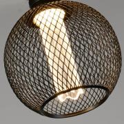 LED-dekolamppu Wire Globe E27 4,5W 2.700K musta Mesh (verkko)