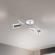 Kattokohdevalot Spotte, kromi, 3-lamppuinen