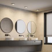 Prios LED-kattovalaisin Edwina, hopea, 18 cm, 2 kpl sarja