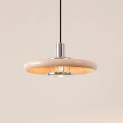 Lindby riippuvalaisin Branford, retro, Ø 35 cm, beige, metalli