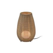 Bover LED-pöytävalaisin Amphora, ruskea/beige Korkeus 47 cm
