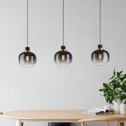 Riippuvalaisin Oilella, musta-harmaa, pituus 95 cm, lasi, 3-valo.