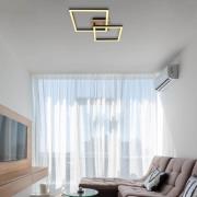 Bossy LED-kattovalaisin, pituus 53, musta/tumma puu, puu