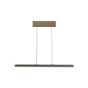 LED-riippuvalaisin Torvi, harmaa/savuharmaa, 88 cm, metalli/lasi