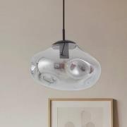 Lindby riippuvalaisin Lelia, savuharmaa, lasi, Ø 35 cm