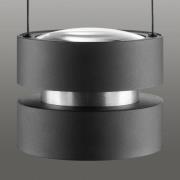 LED-riippuvalaisin Glow-Sphere, Ø 18 cm, musta, metalli