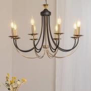 Kattokruunu Ferra, antiikkimessinki, 8-lamppuinen