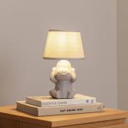 Monkey pöytävalaisin, harmaa, keraaminen, 28 cm korkea, E14