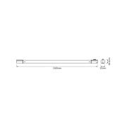 OSRAM LED-valolista TUBEKIT, 150 cm, 3 000 K valkoinen kytkin