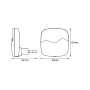 OSRAM LED-pistorasian yövalo LUNETTA WAVE, valkoinen, anturi