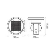OSRAM LED-seinävalaisin ENDURA STYLE SOLAR DOUBLE CIRCLE musta
